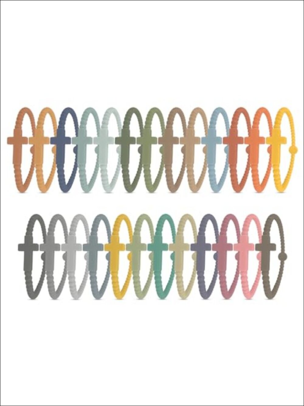Silicone Cross Bracelet Christian Faith Wristband Religious Gift